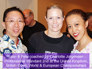 Robin & Pele with Charlotte Jorgensen - World No. 2 in Professional Standard