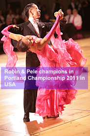 Robin & Pele champions in Portland Championship 2011, only couple representing Singapore