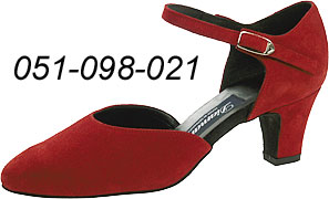Dance Shoes Lady Tango 051-098-021 E½ Tango 5.5cm Red Suede