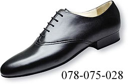 Dance Shoes Men Court Regular/Wide Width 2.5cm Heel Black Leathe