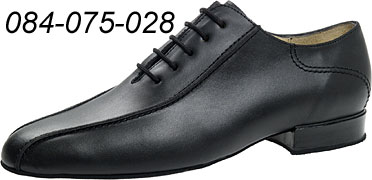 Dance Shoes Men Court 084-075-028 G 2.5cm Heel Black Leather