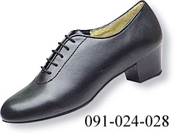 Men Latin Dance Shoes Regular Cuban Heel 4cm Black Lamb Leather