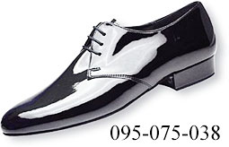 Dance Shoes Men Court 095-075-038 G 2.5cm Heel Black Patent